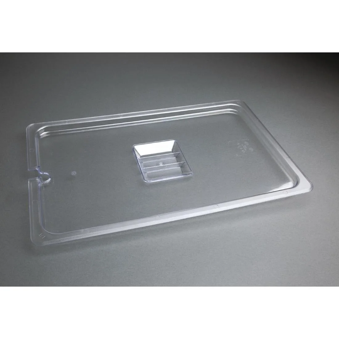 Vogue Polycarbonate 1/1 Gastronorm Lid Notched - Image 3