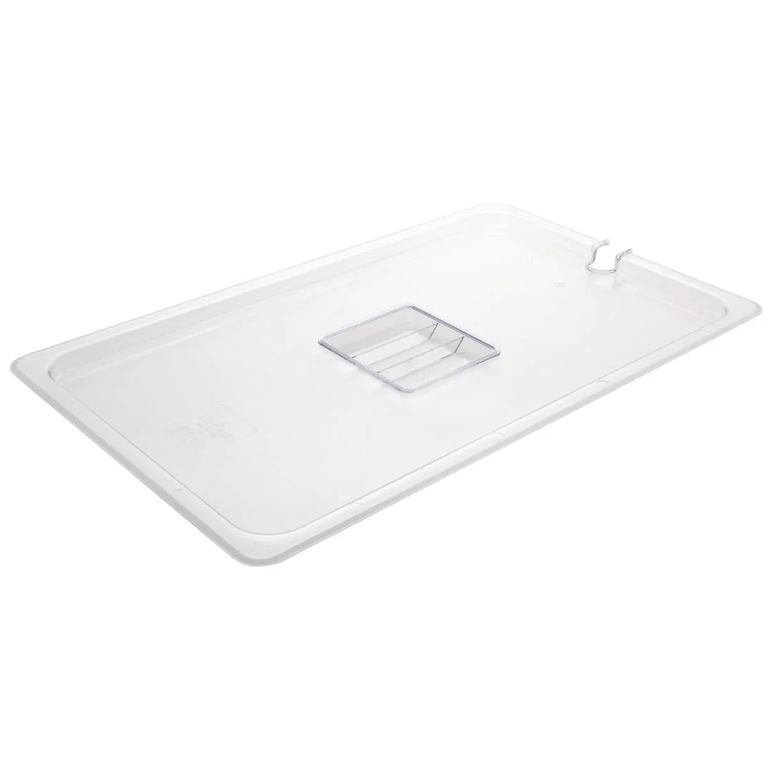 Vogue Polycarbonate 1/1 Gastronorm Lid Notched - Image 4