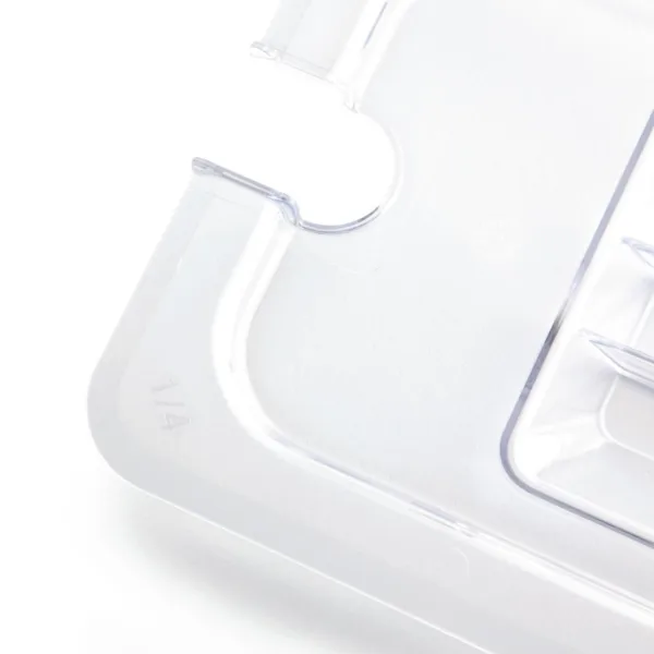 Vogue Polycarbonate 1/4 Gastronorm Lid Notched