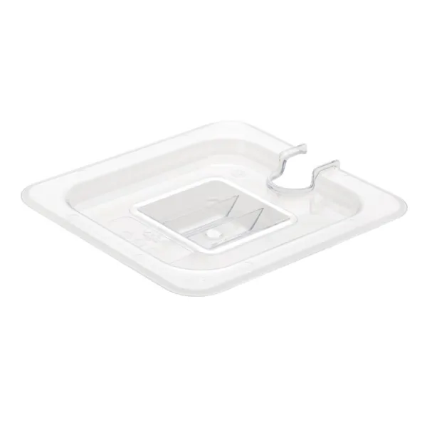 Vogue Polycarbonate 1/6 Gastronorm Lid Notched