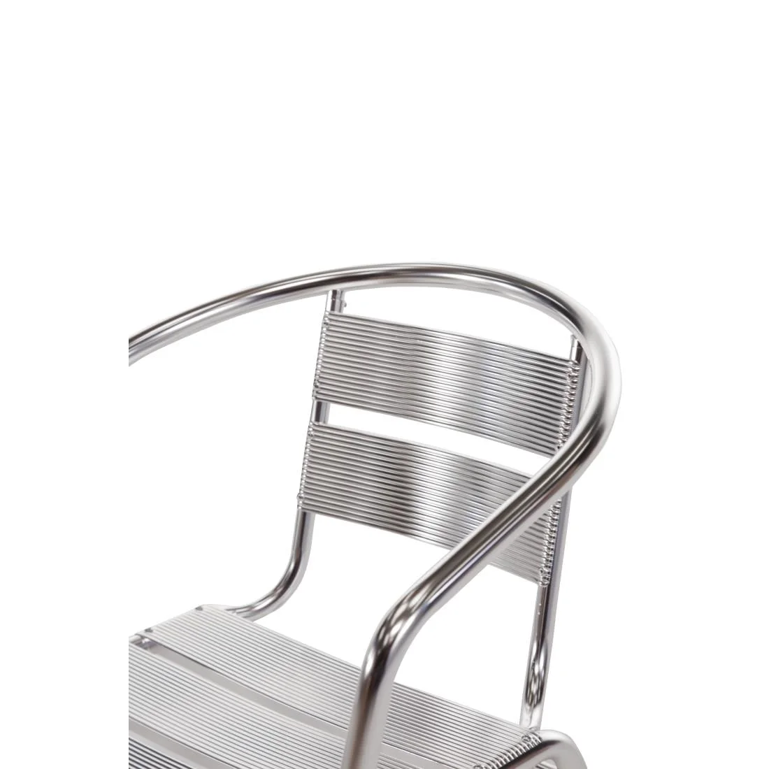 Bolero Aluminium Stacking Chairs (Pack of 4) - Image 3