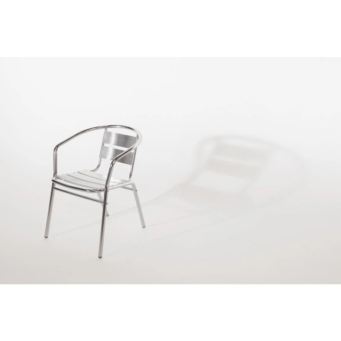 Bolero Aluminium Stacking Chairs (Pack of 4) - Image 4
