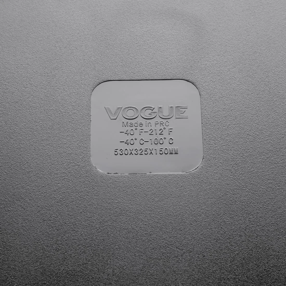 Vogue Polycarbonate 1/1 Gastronorm Container 150mm Black - Image 7