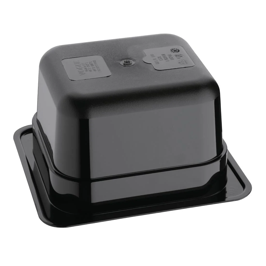Vogue Polycarbonate 1/6 Gastronorm Container 100mm Black - Image 5