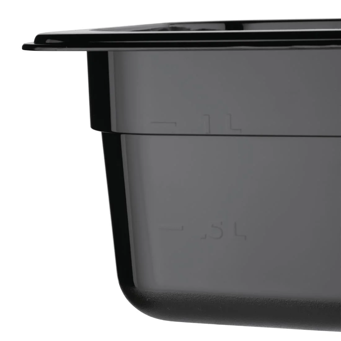 Vogue Polycarbonate 1/6 Gastronorm Container 100mm Black - Image 7