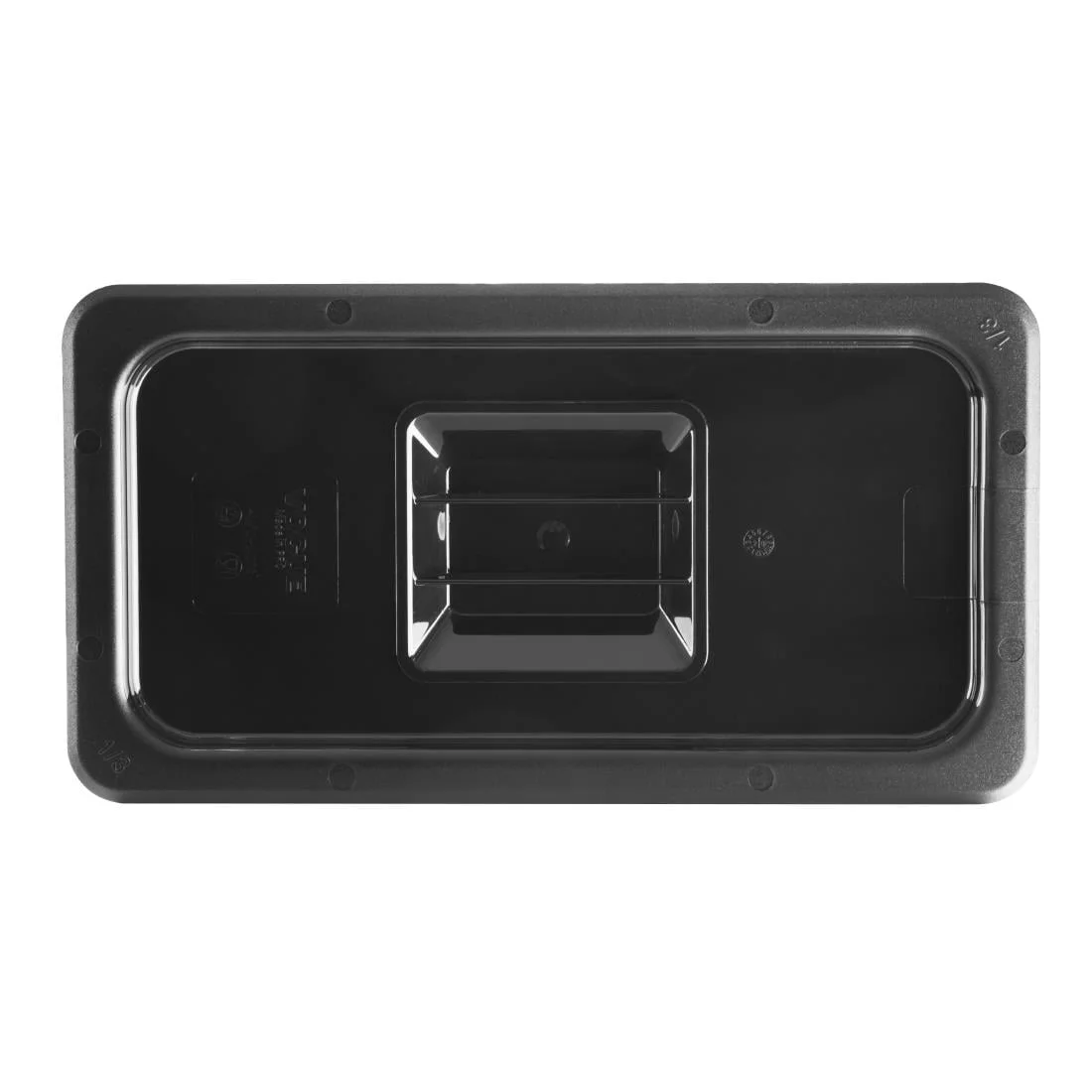 Vogue Polycarbonate 1/3 Gastronorm Lid Black - Image 5