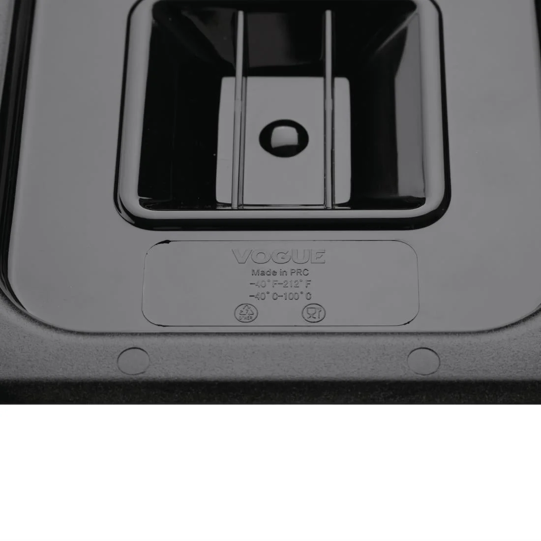 Vogue Polycarbonate 1/6 Gastronorm Lid Black - Image 4