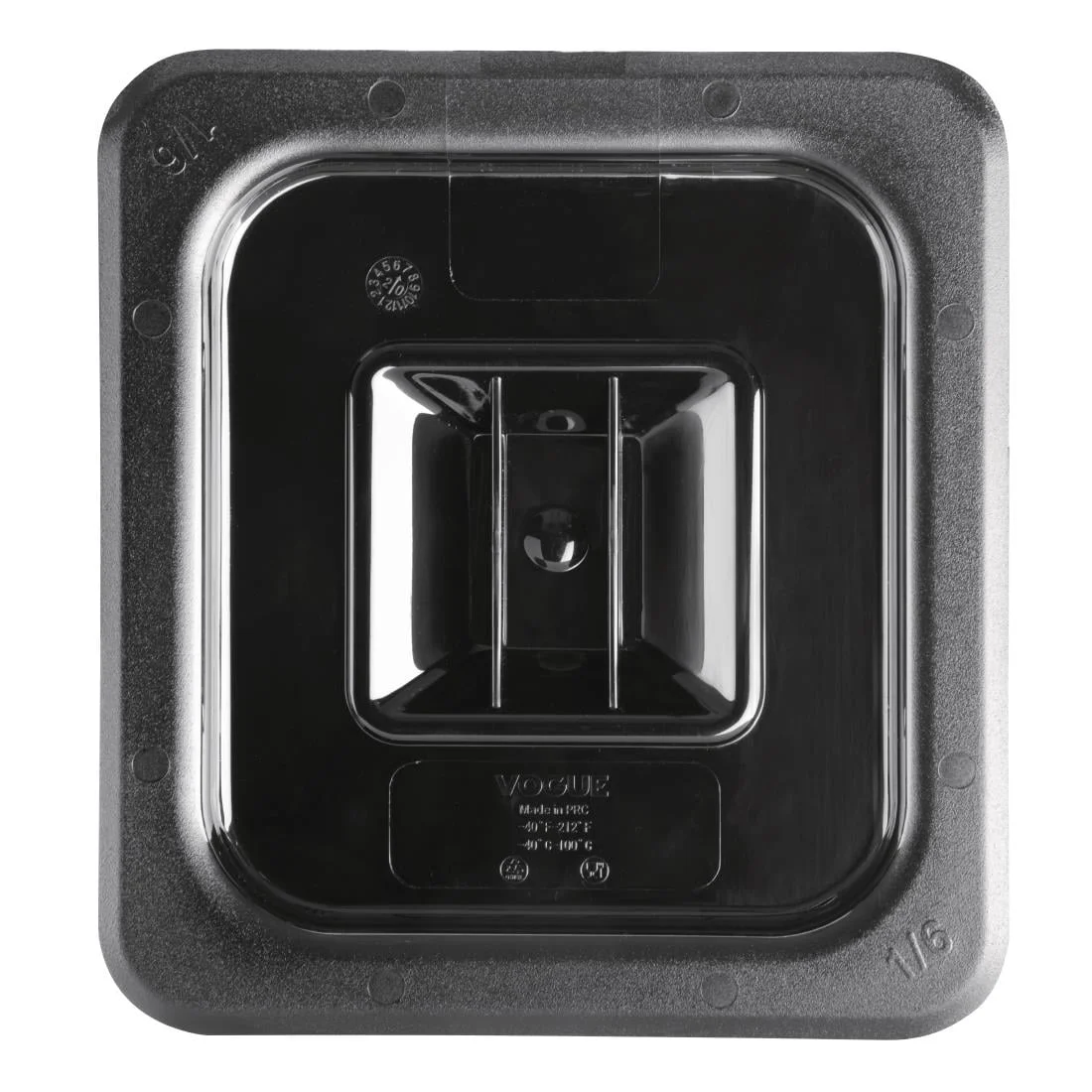 Vogue Polycarbonate 1/6 Gastronorm Lid Black - Image 5