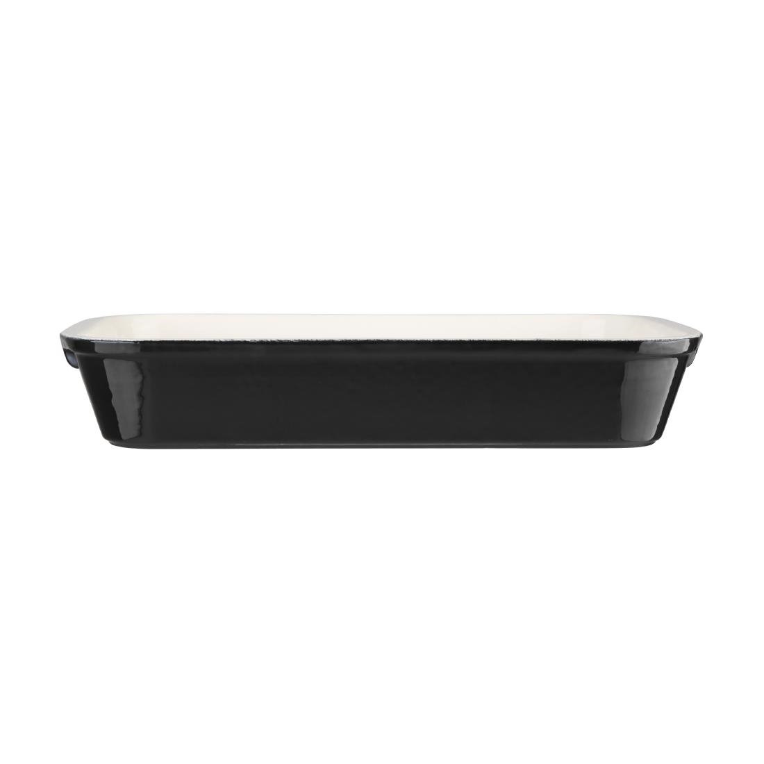 Vogue Black Cast Iron Roasting Dish