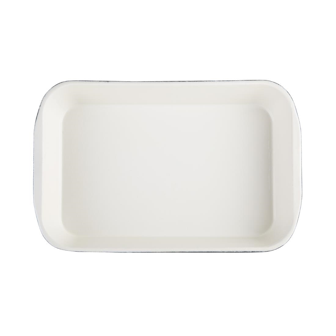 Vogue Black Cast Iron Roasting Dish