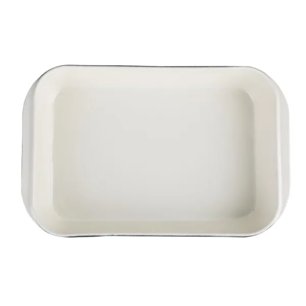 Vogue Black Cast Iron Roasting Dish Large