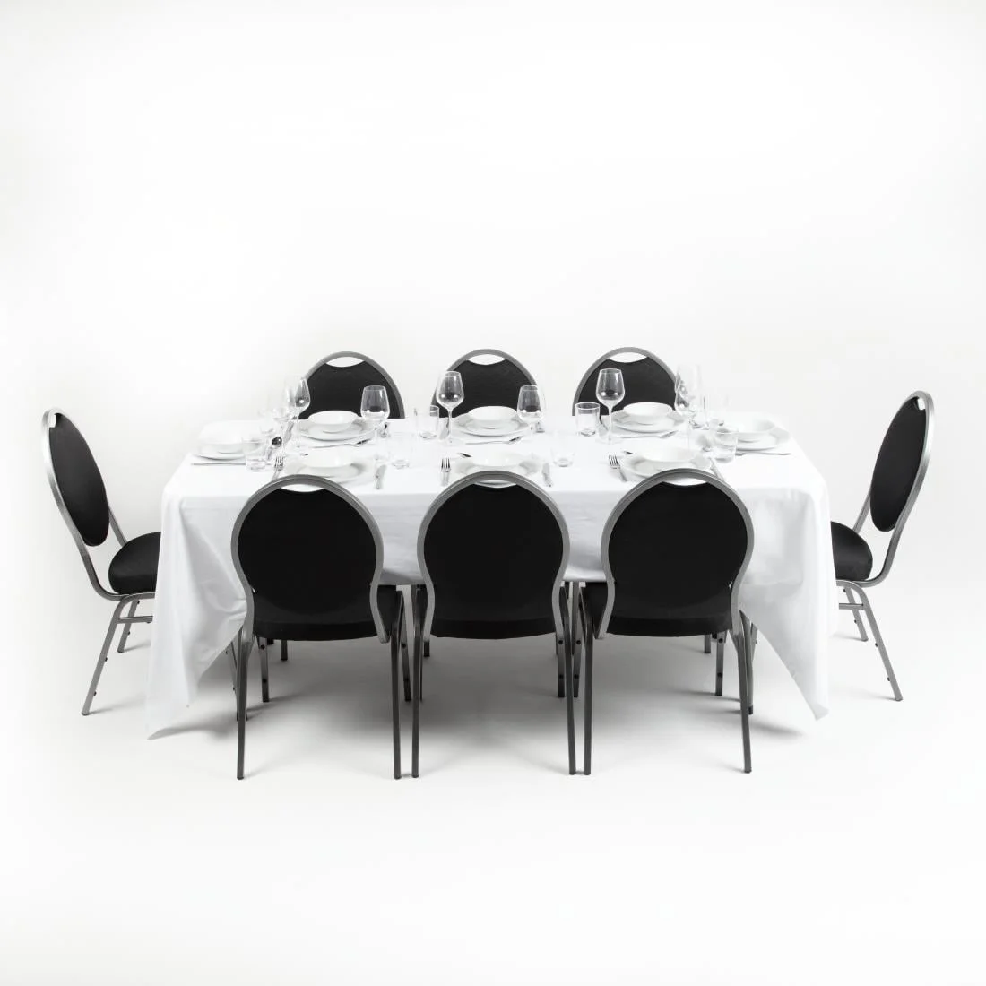 Bolero Rectangular Folding Table 6ft White - Image 2