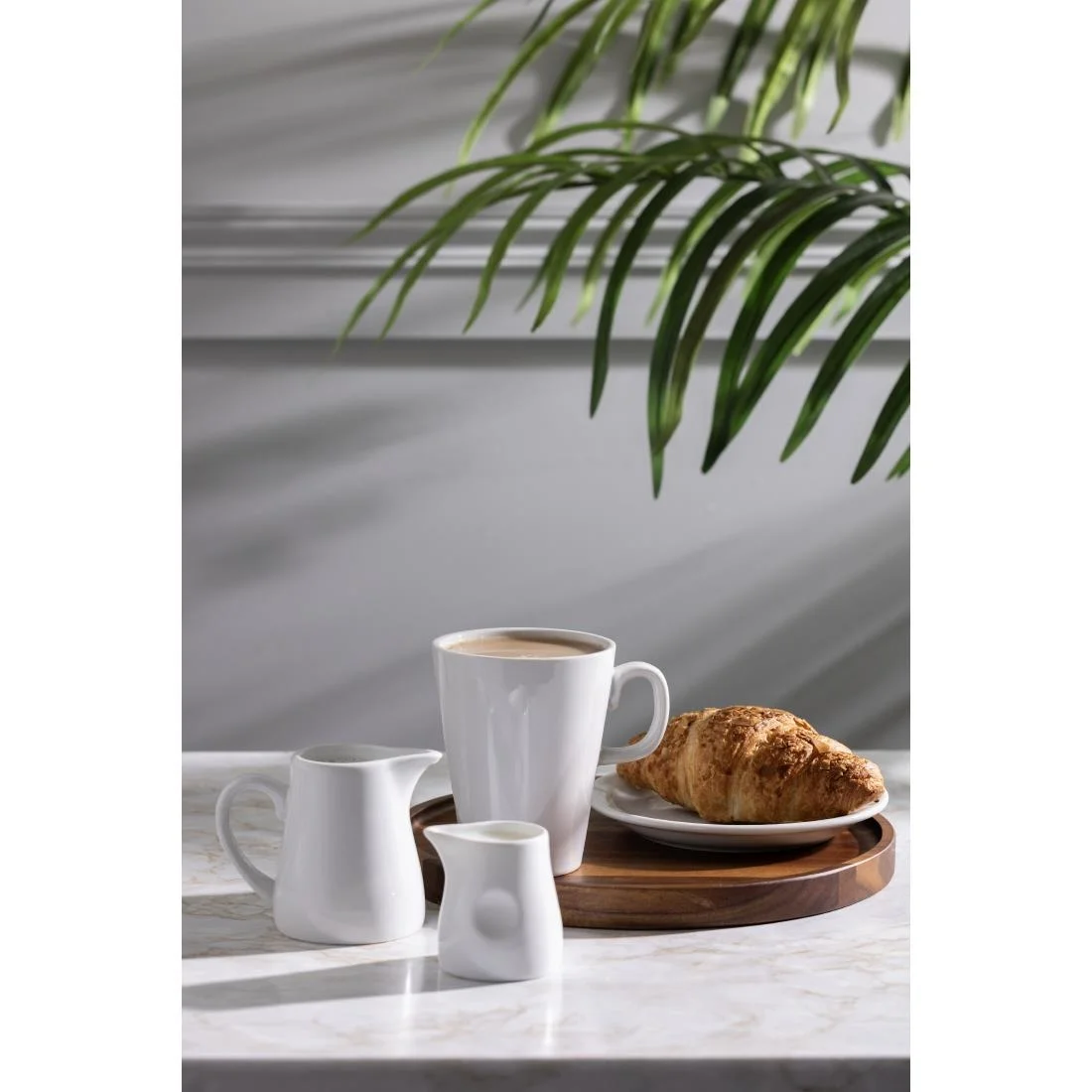 Olympia Whiteware Latte Mugs 310ml 11oz - Image 6