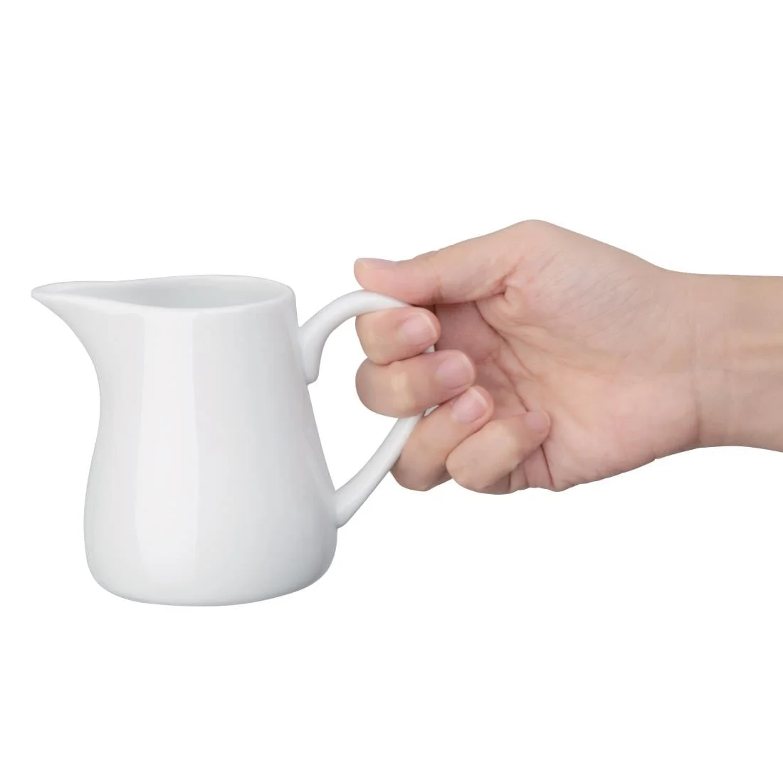 Olympia Whiteware Cream and Milk Jugs 212ml 7.5oz - Image 6