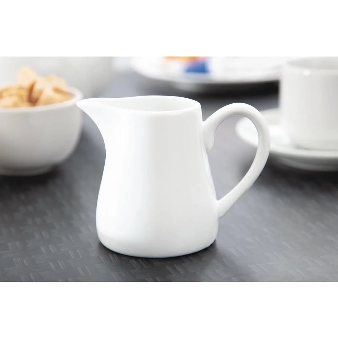 Olympia Whiteware Cream and Milk Jugs 212ml 7.5oz - Image 8