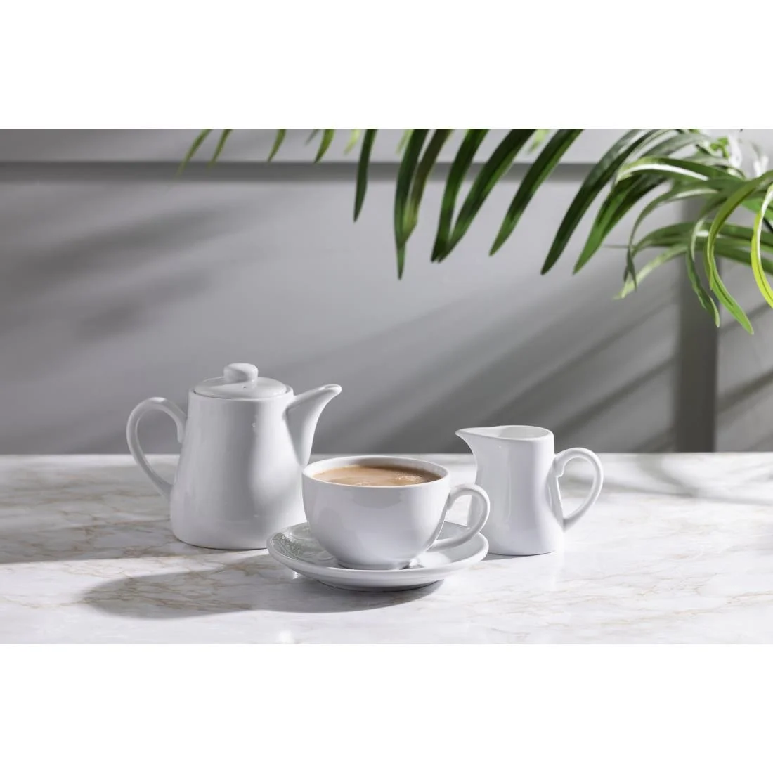 Olympia Whiteware Elegant Cups 230ml 8oz - Image 8