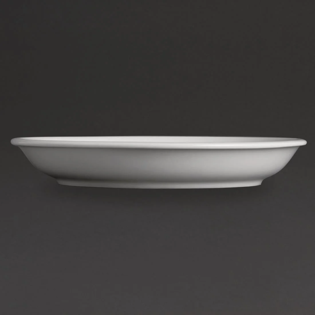Olympia Whiteware Cappuccino Saucers 180mm - Image 3