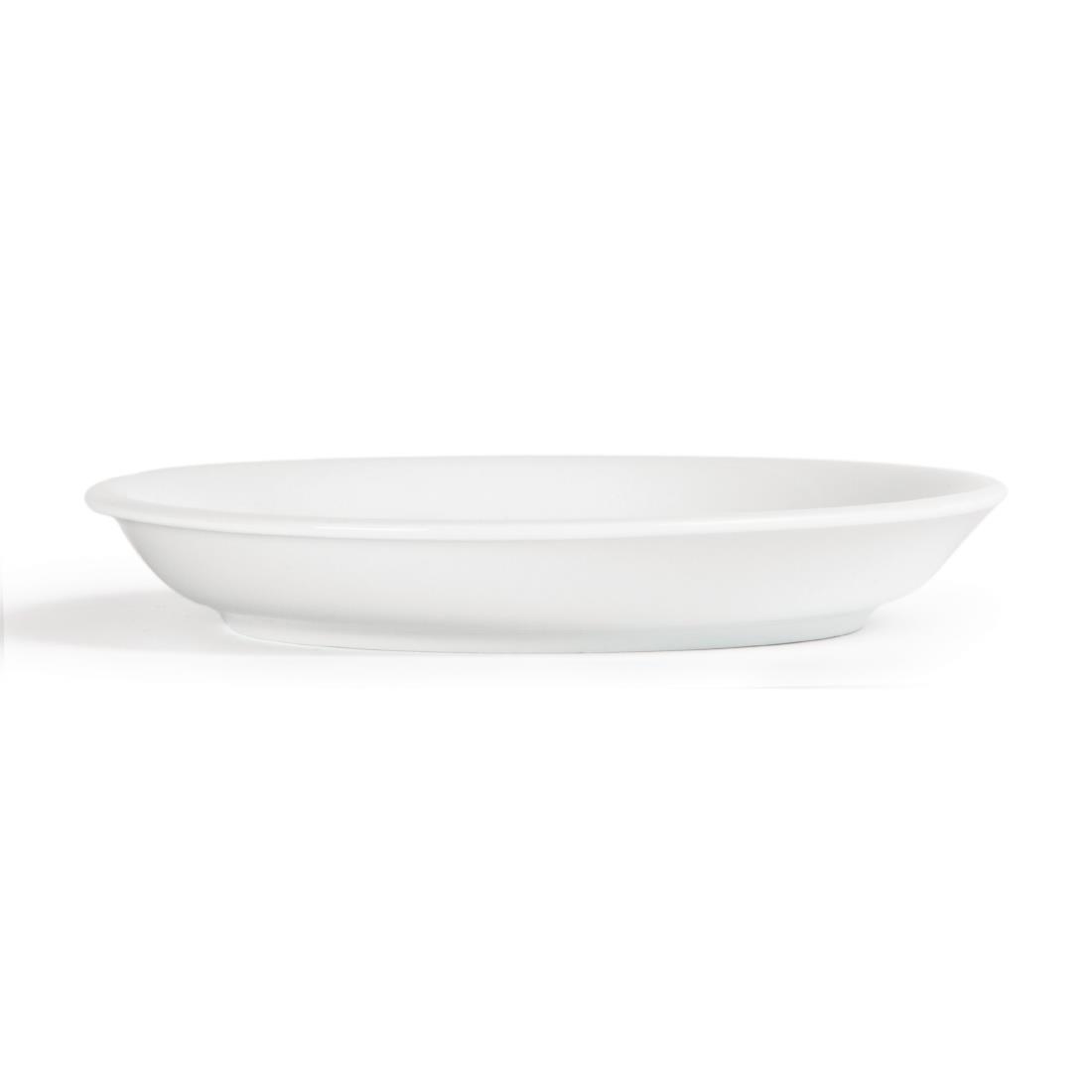 Olympia Whiteware Cappuccino Saucers 180mm
