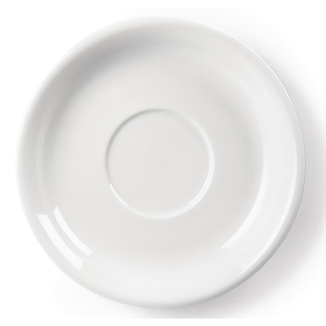 Olympia Whiteware Cappuccino Saucers 180mm