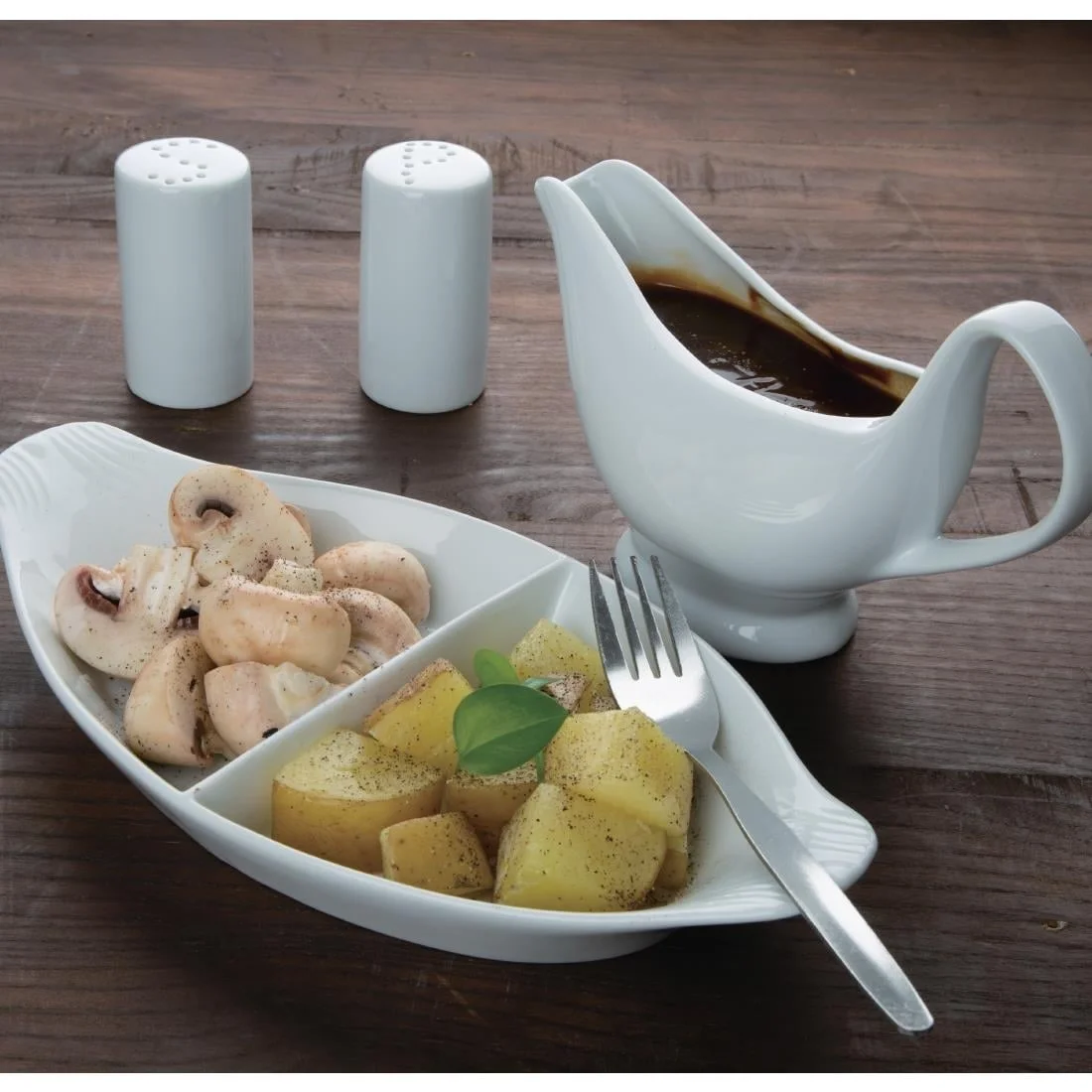 Olympia Whiteware Gravy Boats 340ml 12oz - Image 5