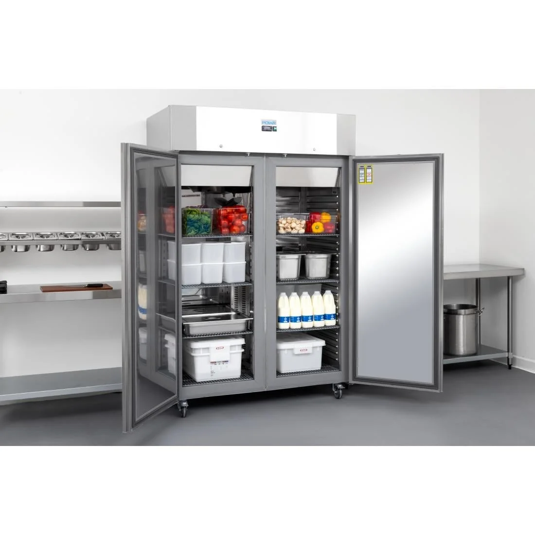 Polar U-Series Energy Efficient Double Door Upright Refrigerator 1400Ltr - Image 2