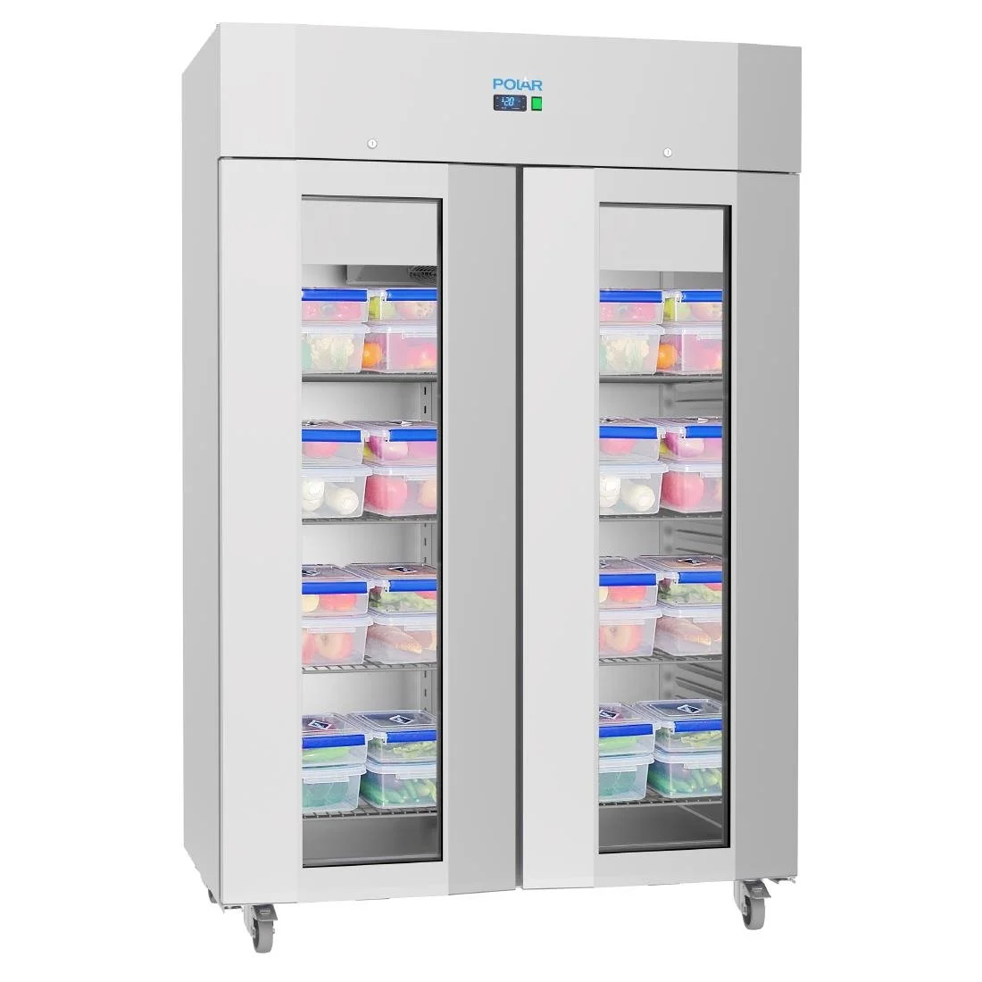 Polar U-Series Energy Efficient Double Glass Door Upright Storage/Display Fridge - Image 10