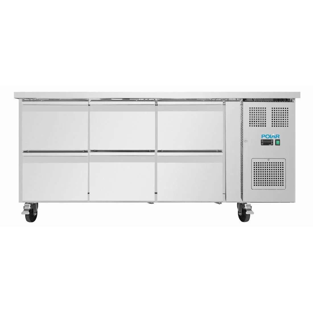 Polar U-Series Six Drawer Gastronorm Counter Fridge - Image 2