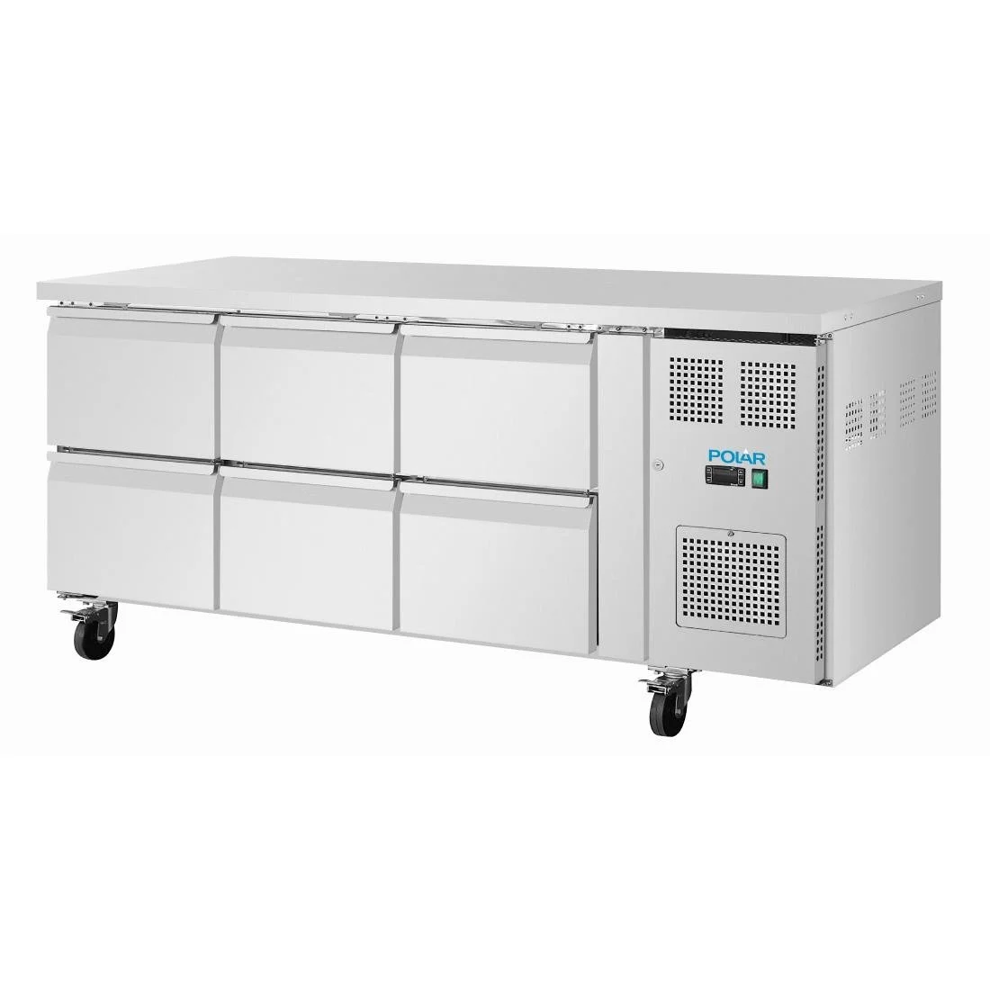 Polar U-Series Six Drawer Gastronorm Counter Fridge - Image 3