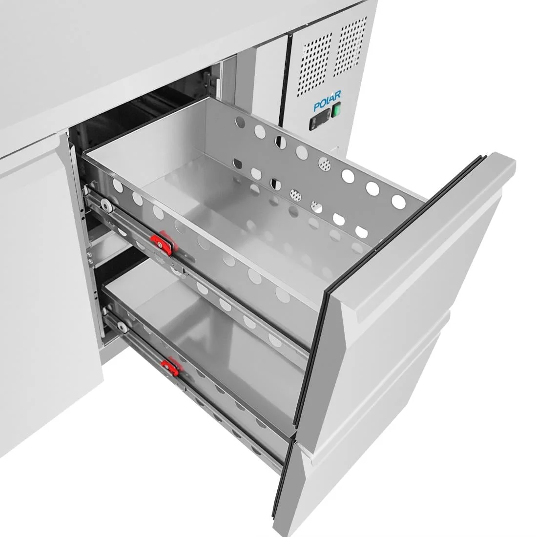 Polar U-Series 1 Door & 2 Drawer Counter Fridge - Image 2