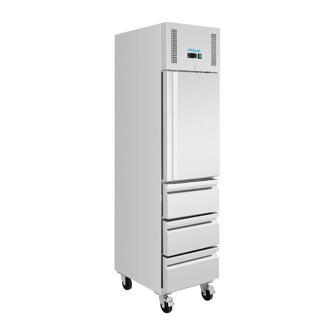 Polar G-Series Single Door & 3 Drawer Slimline GN Cabinet Refrigerator - Image 3