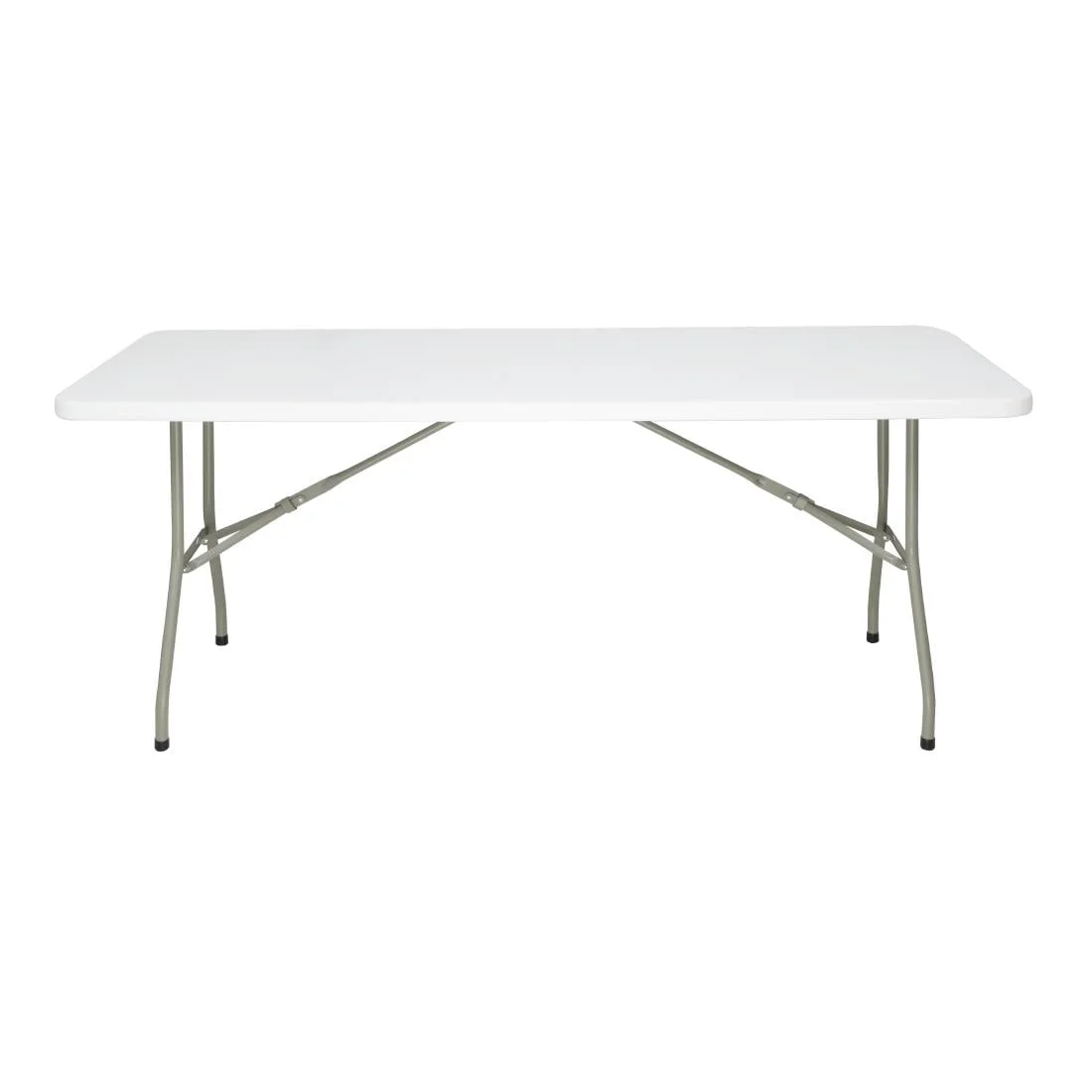 Bolero Rectangular Folding Table 6ft White - Image 3