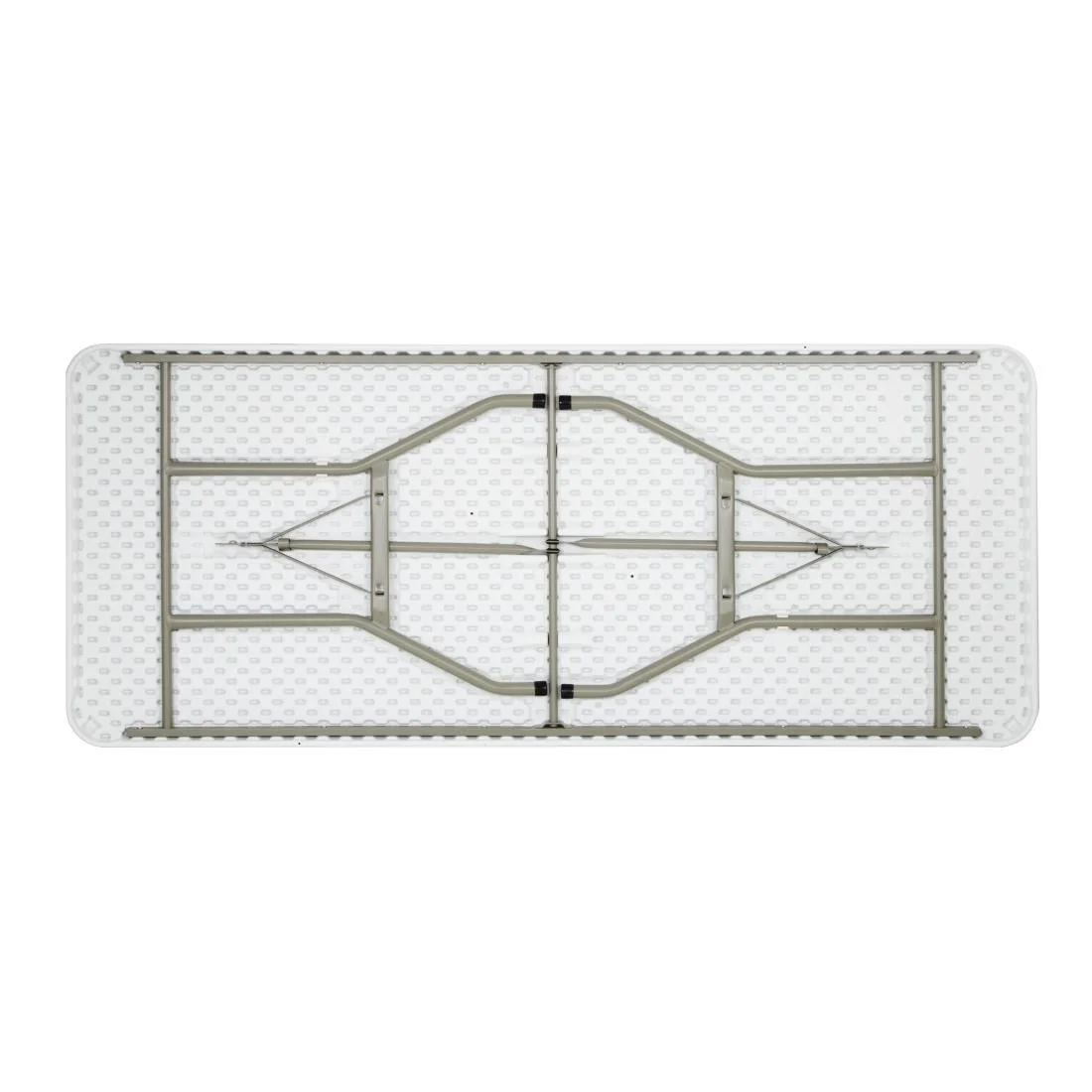 Bolero Rectangular Folding Table 6ft White - Image 4