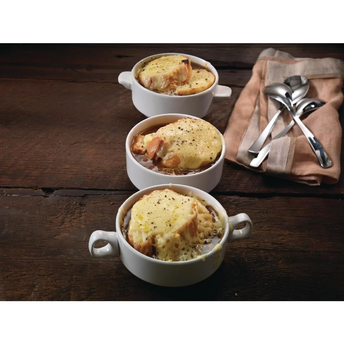 Steelite Simplicity White Lugged Stacking Soup Cups 285ml - Image 2
