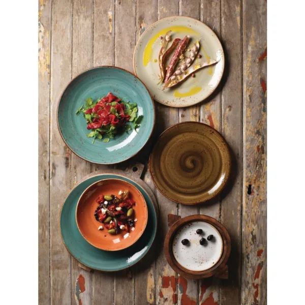 Steelite Craft Blue Coupe Plates 252mm