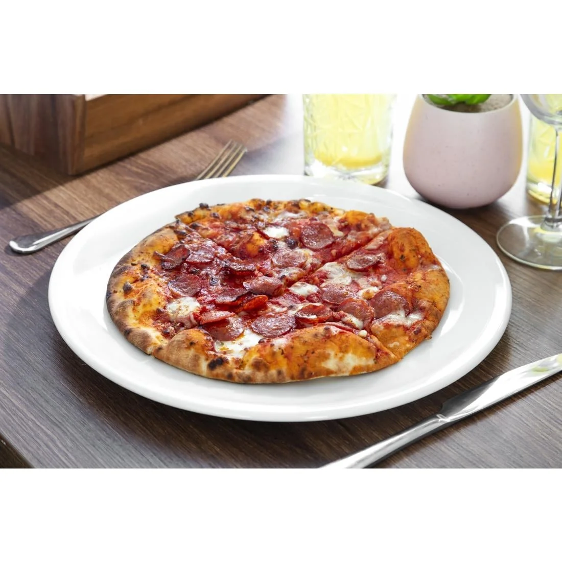Steelite Simplicity White Pizza Plates 315mm - Image 5