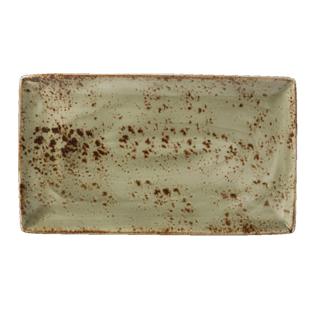 Steelite Craft Green Rectangular Platters 330x 190mm