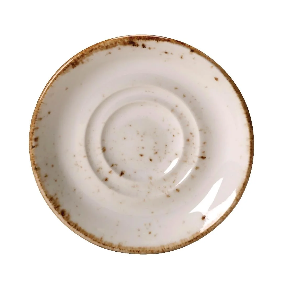 Steelite Craft White Saucer Double Well Small