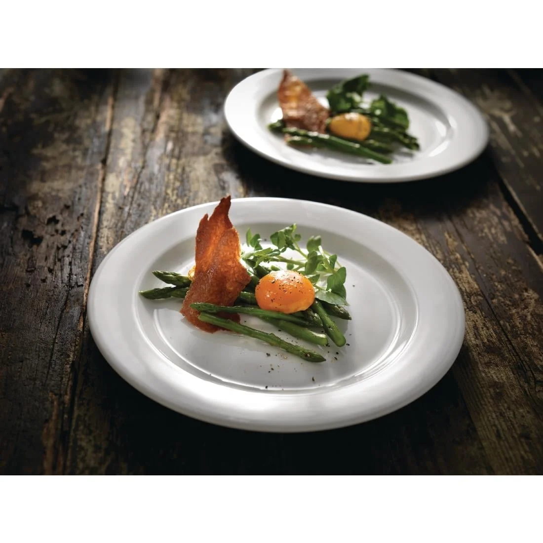 Steelite Monaco White Vogue Plates 255mm - Image 3