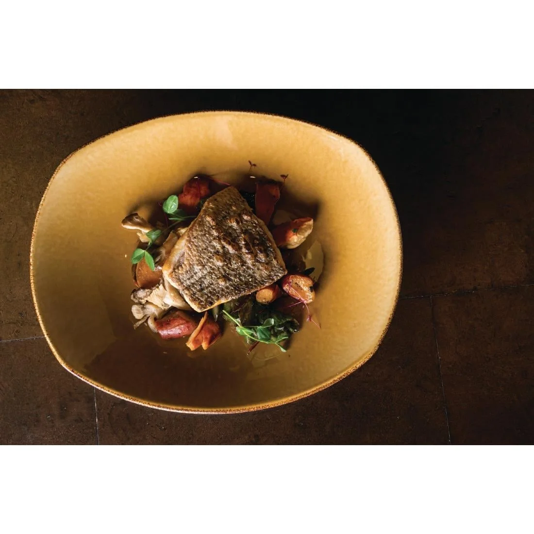 Steelite Terramesa Mustard Spice Plates 255mm - Image 2