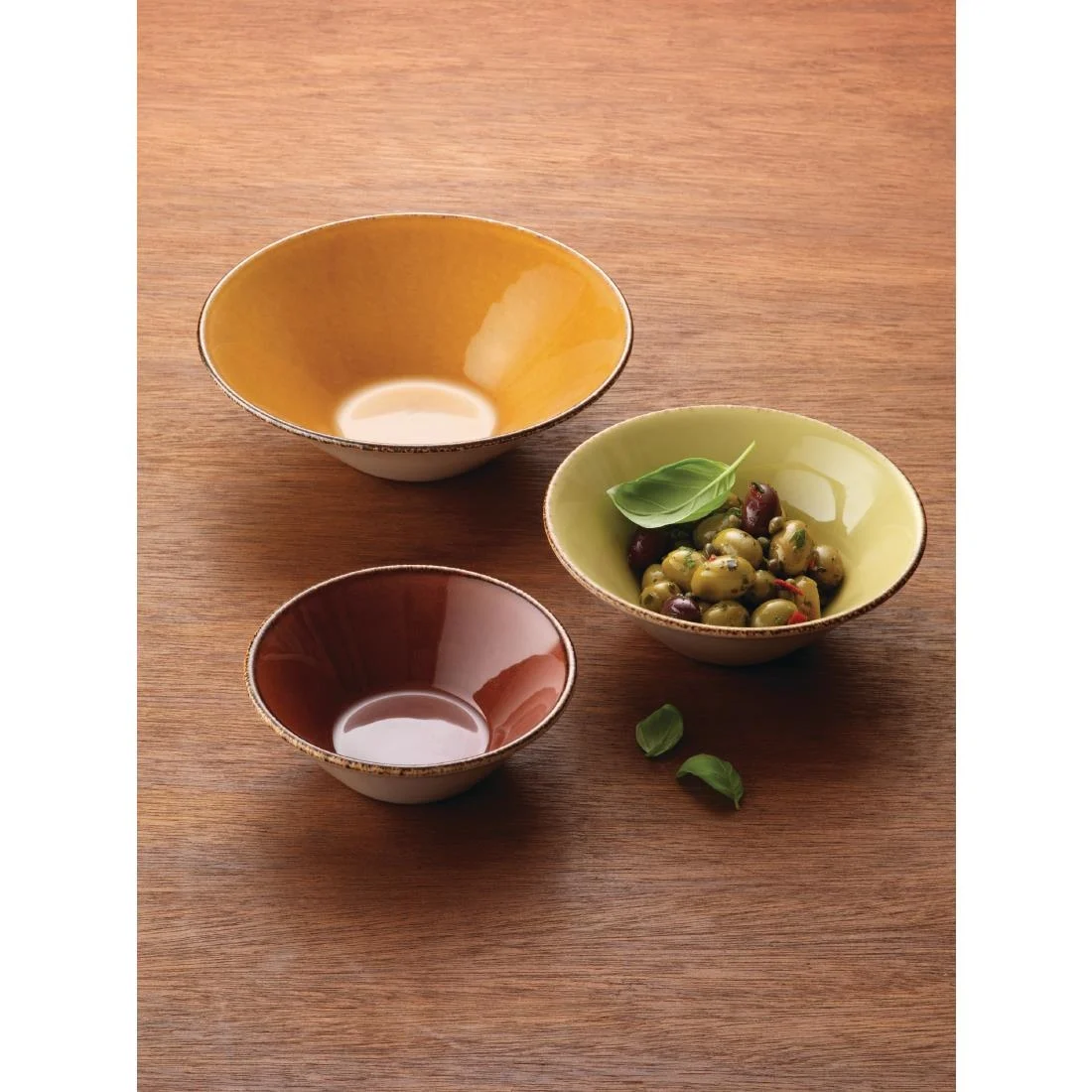 Steelite Terramesa Olive Essence Bowls 165mm