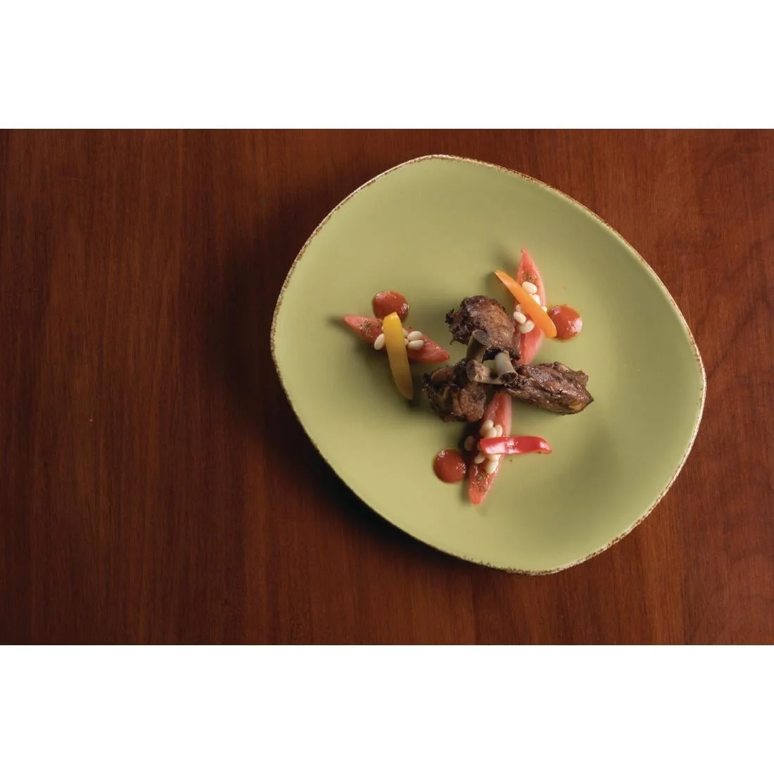 Steelite Terramesa Olive Spice Plates 202mm - Image 2