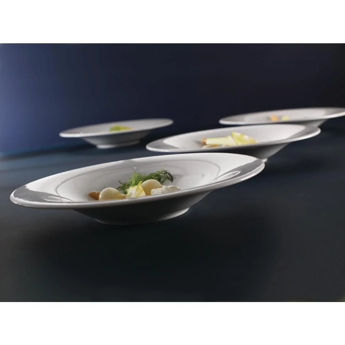 Steelite Monaco White Nouveau Bowls 230mm - Image 2