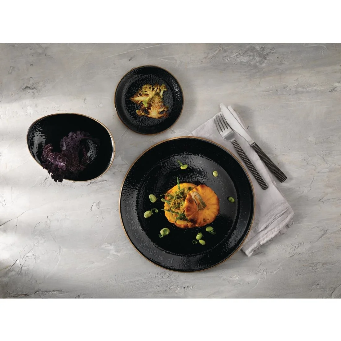 Steelite Craft Liquorice Coupe Plates 253mm (24 Pack) - Image 2