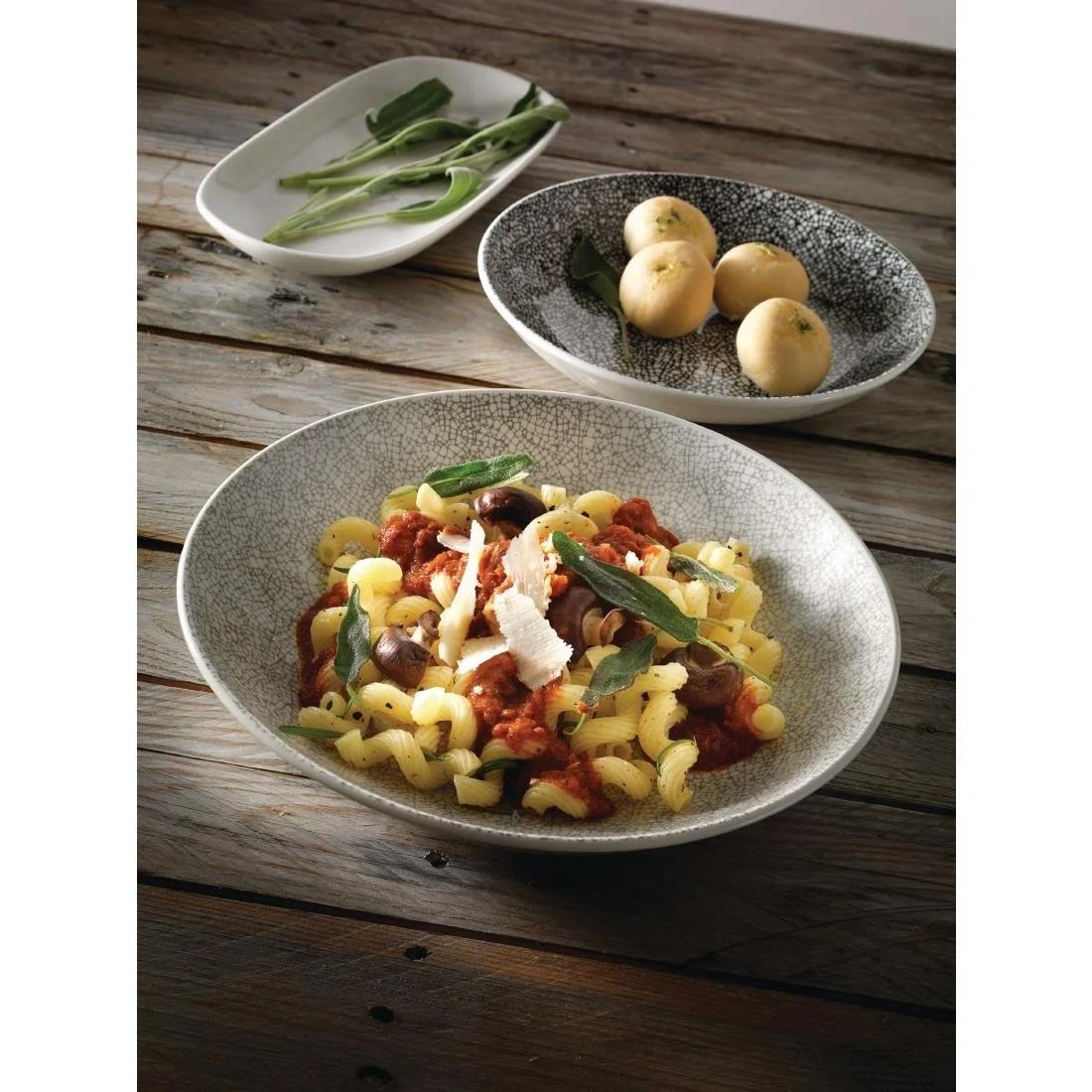 Steelite Ink Crackle Black Coupe Bowls 205mm (12 Pack) - Image 4