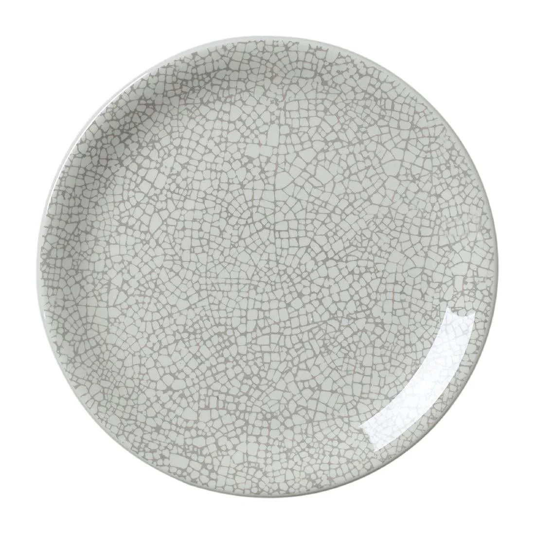 Steelite Ink Crackle Grey Coupe Plates 153mm (12 Pack)