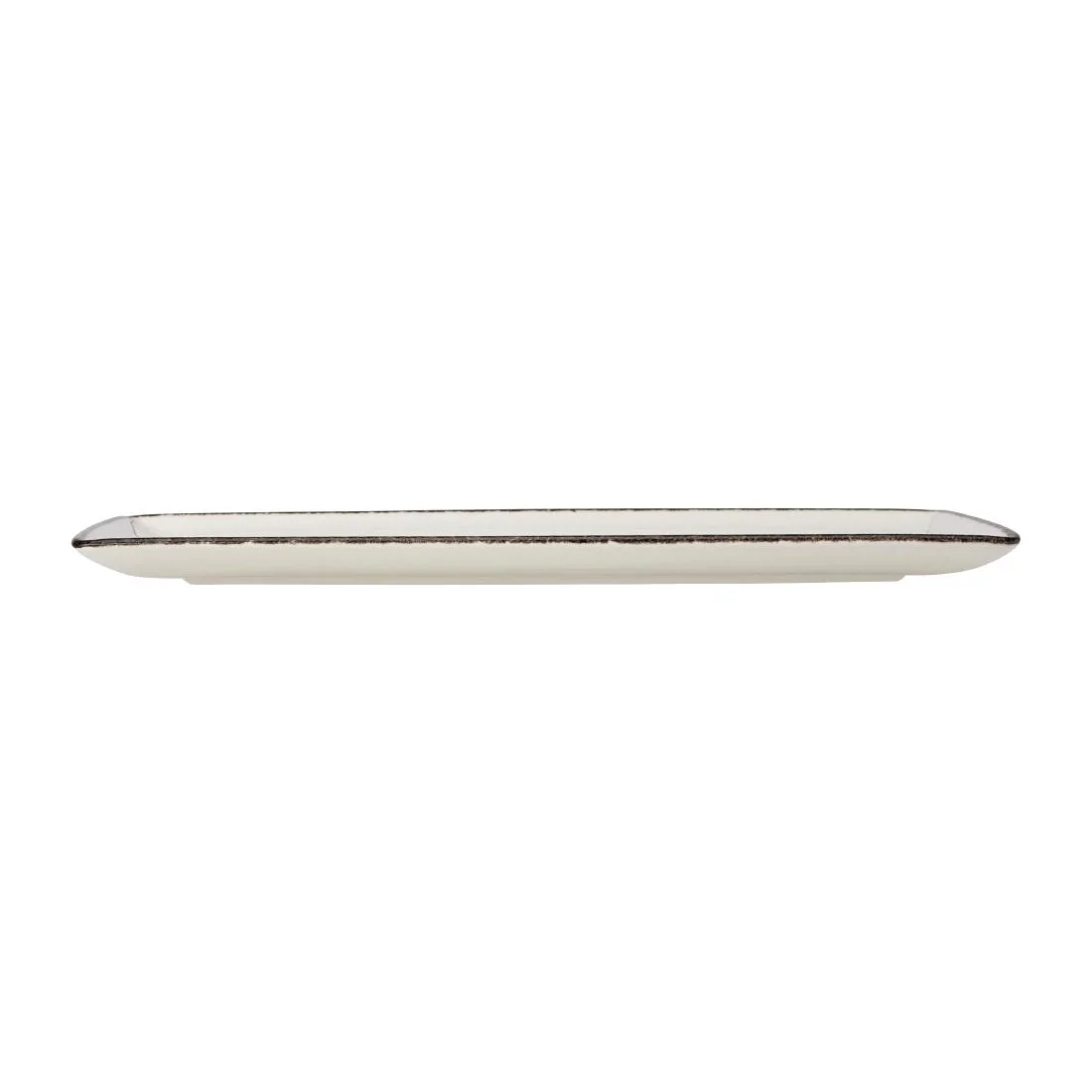 Steelite Charcoal Dapple Rectangle Three Plates 330 x 190mm (6 Pack) - Image 2
