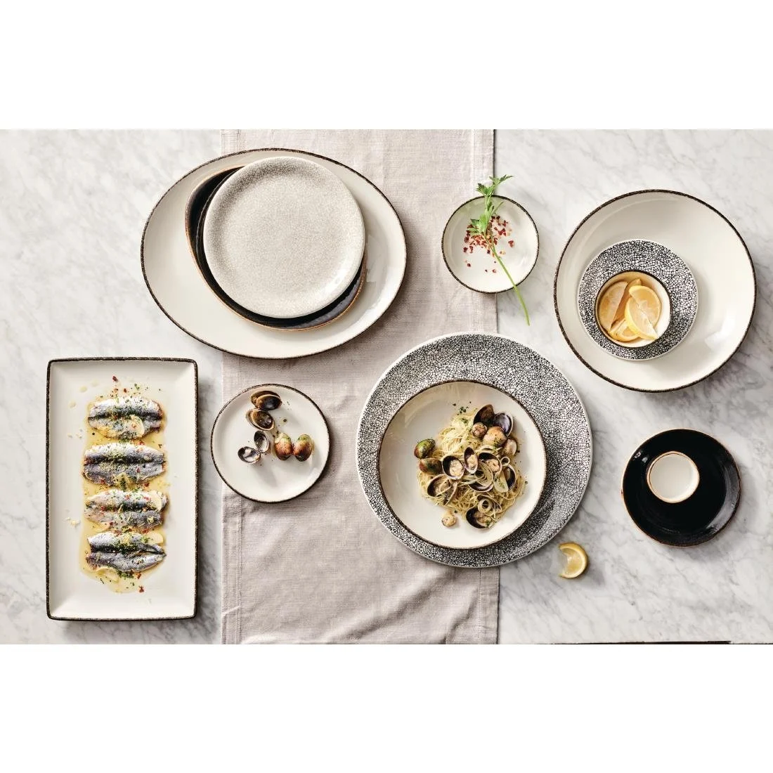 Steelite Charcoal Dapple Coupe Plates 152mm (36 Pack) - Image 4