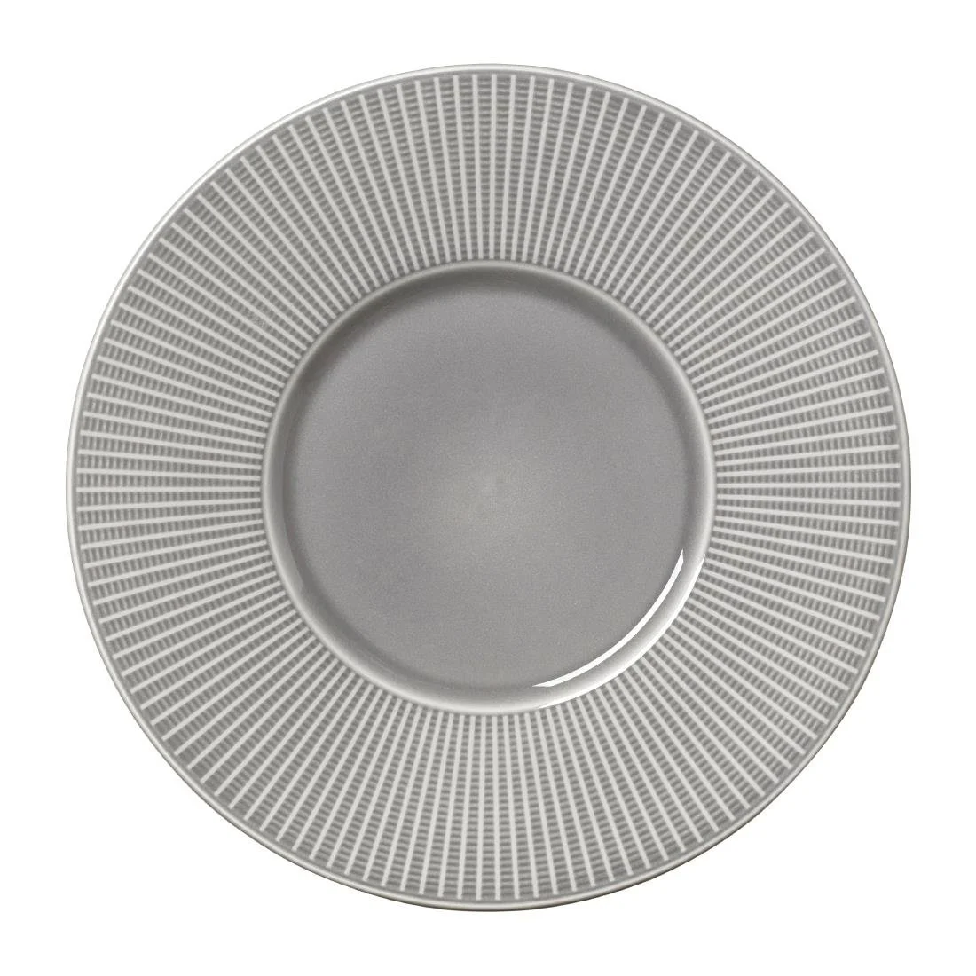 Steelite Willow Mist Gourmet Plates Medium Well Grey 285mm (6 Pack) - Image 1
