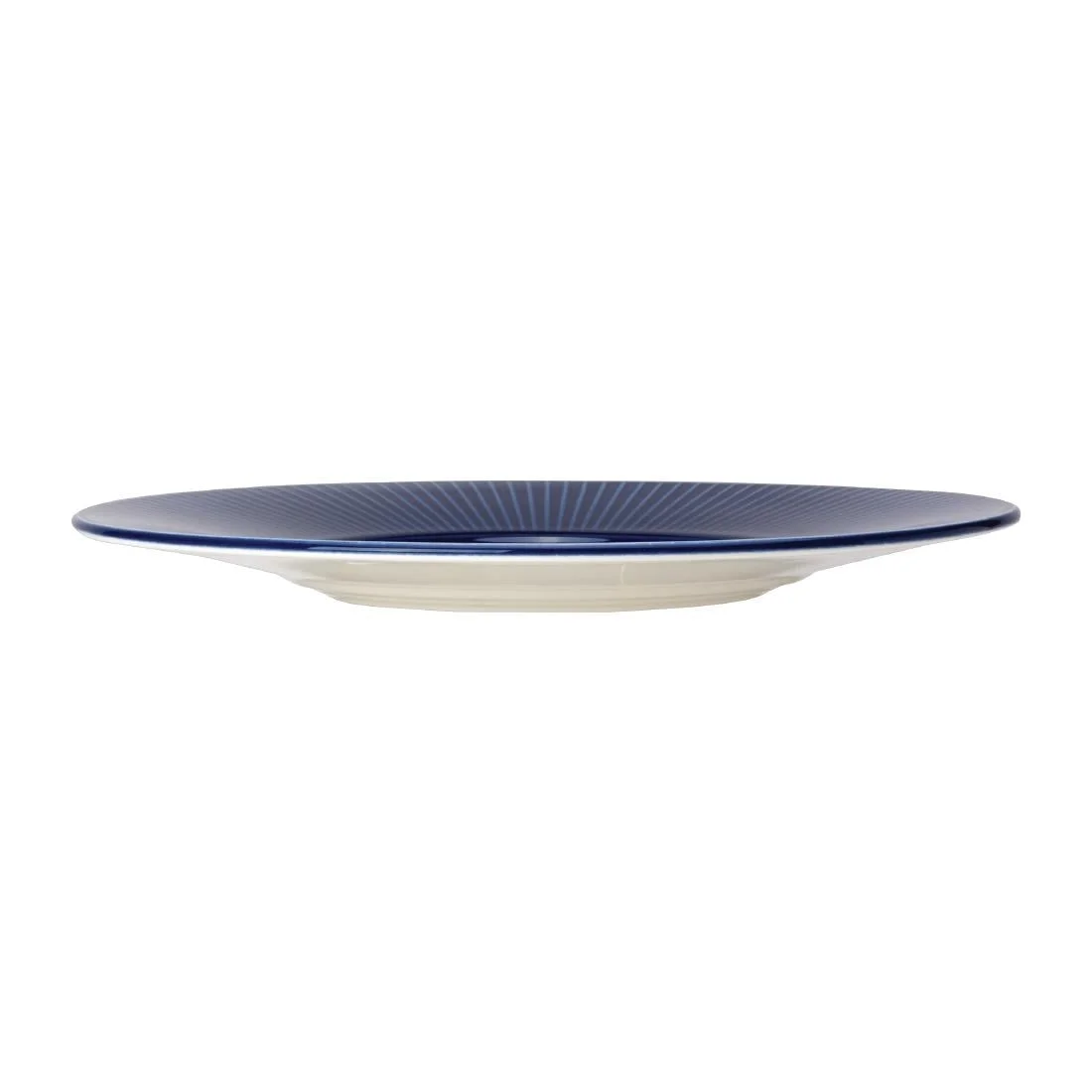 Steelite Willow Azure Gourmet Plates Medium Well Blue 285mm (6 Pack) - Image 2