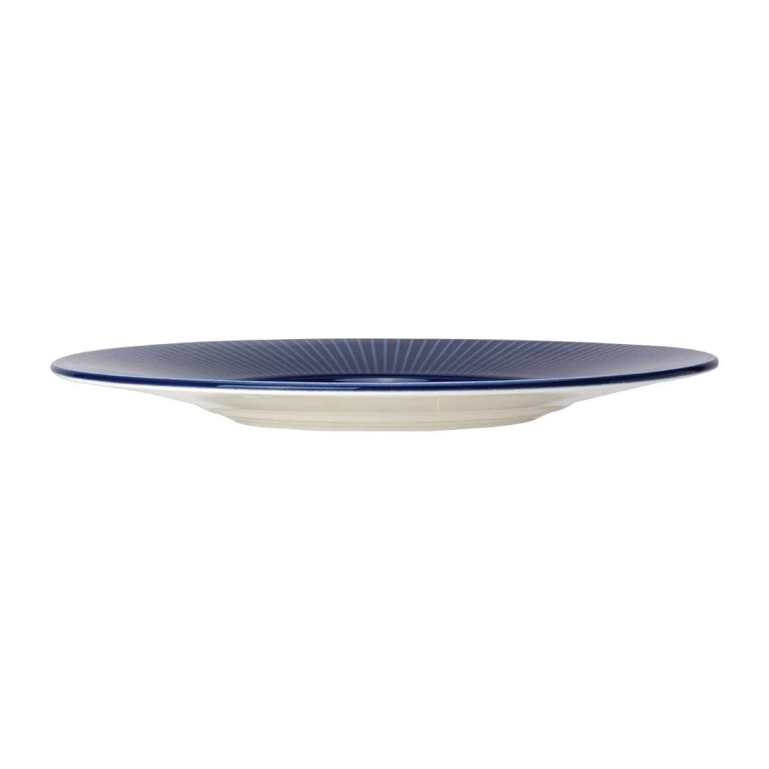 Steelite Willow Azure Gourmet Plates Medium Well Blue 285mm (6 Pack) - Image 2